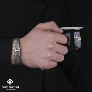 Deri Kartal Modeli Bileklik