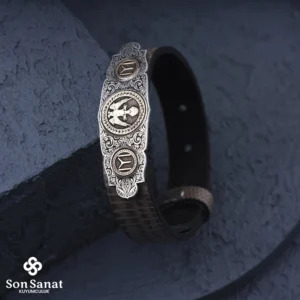 Deri Kartal Modeli Bileklik