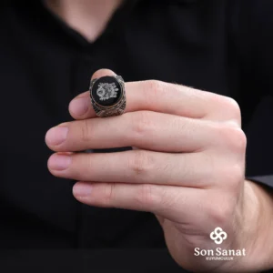 Devlet Arması Gravür Modeli Gümüş Erkek Yüzük