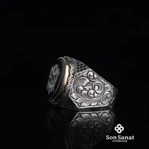 Devlet Arması Gravür Modeli Gümüş Erkek Yüzük