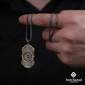 image_1950-450.webp Dört Ayet Gravür 925 Ayar Madalyon Kolye