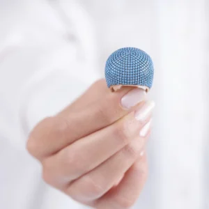 Firuze Mega Yuvarlak Kadın Yüzük