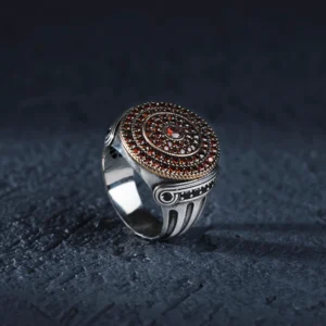 Garnet Sütun Yüzük Modeli