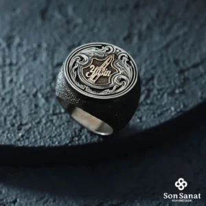 image_1950-60.webp 925 Ayar Kişiye Özel Mermi İsim Yuvarlak Gümüş Yüzük