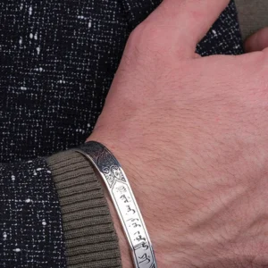 Gravür Kelepçe Bileklik Modeli