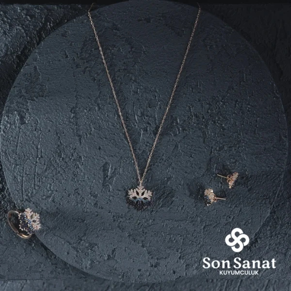 Gümüş Kar Tanesi Set