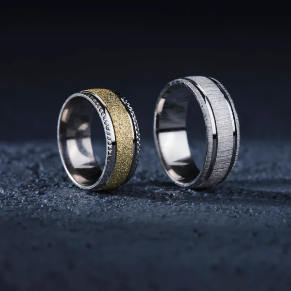 Gümüş Çift Alyans Modeli