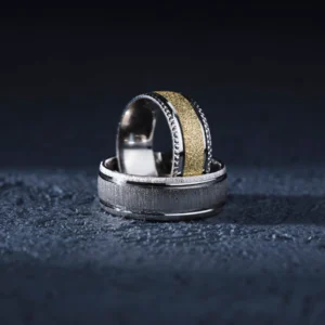 Gümüş Çift Alyans Modeli