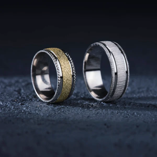 Gümüş Çift Alyans Modeli