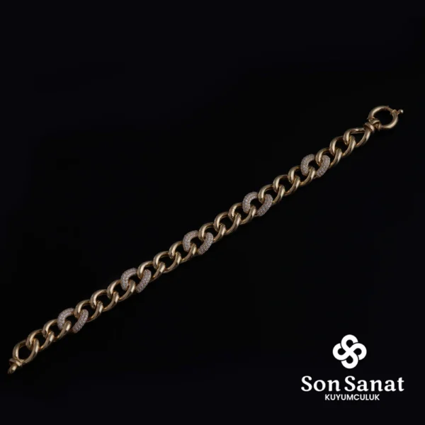 Halloy Altın Modeli Bayan Bileklik