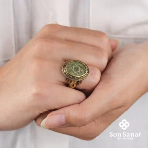 Hazreti Süleyman Mührü Bayan Yüzük Modeli