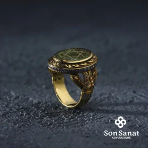 Hazreti Süleyman Mührü Bayan Yüzük Modeli