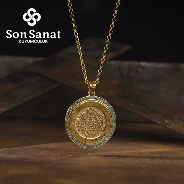 Hz. Süleyman Mührü Madalyon Kolye