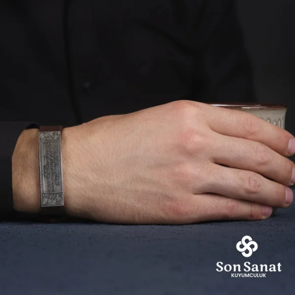 Kahverengi Ayetel-i Kürsi Bileklik