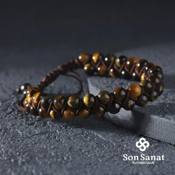 Kaplangözü Taşlı Örgü Bileklik