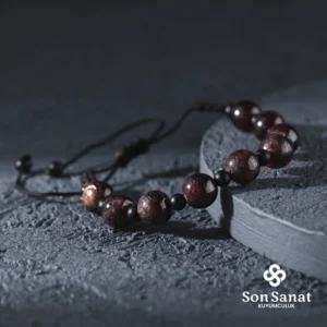 AMETİST TAŞLI TEK SIRA BİLEKLİK