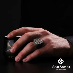 Kare Süleyman Mührü Yüzük