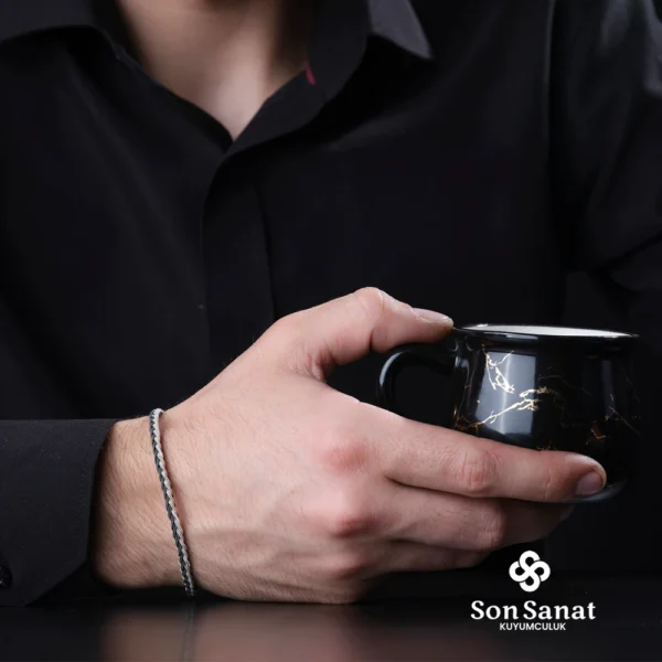 Kazaziye 1000 Ayar Örgü Bileklik