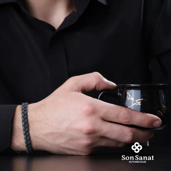 Kazaziye Balık Sırtı Örgü 1000 Ayar Örgü Bileklik