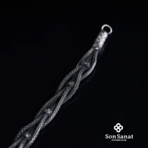 Kazaziye Sarmaşık 1000 Ayar Örgü Bileklik