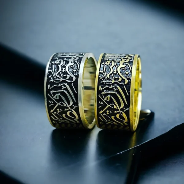 10 mm Özelleştirilebilir Gümüş Alyans Set