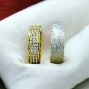 El Mıhlaması Gümüş Alyans Set