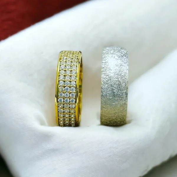 El Mıhlaması Gümüş Alyans Set