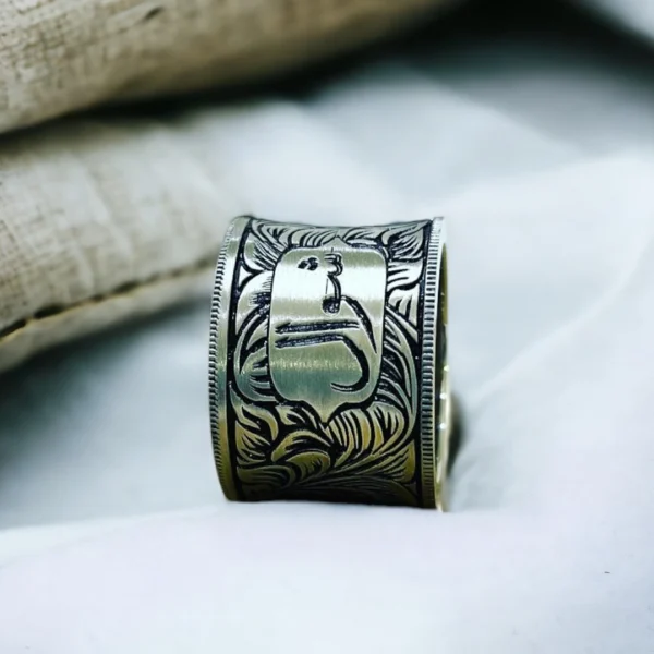 Arapça Hat Yazılı Gümüş Alyans