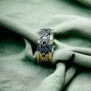 8 mm İşlemeli Gümüş Alyans