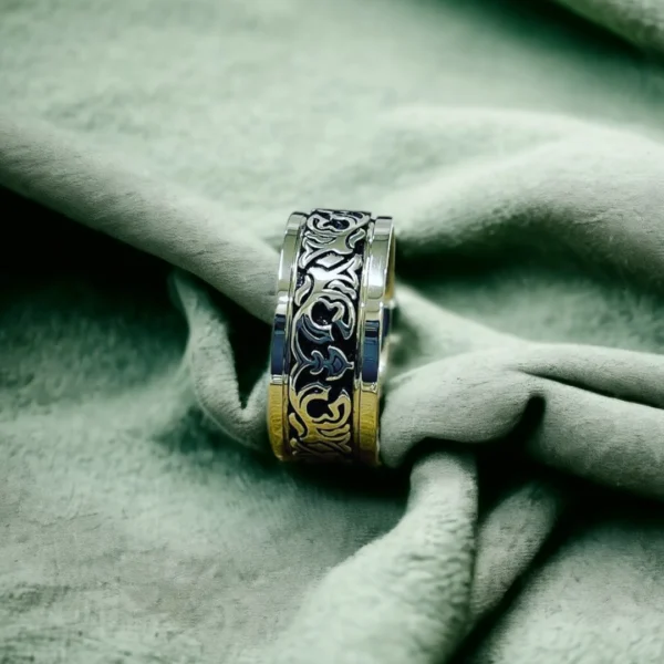 8 mm İşlemeli Gümüş Alyans