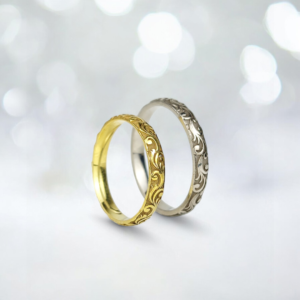 3 mm Motifli Çift Alyans