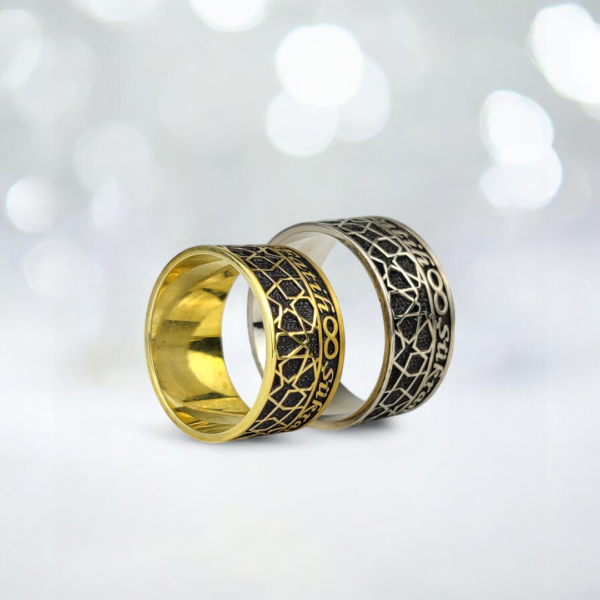 Bay Bayan İsim Yazılı Alyans