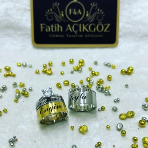 10 mm Dünüm Bugünüm Yarınım Çift Alyans