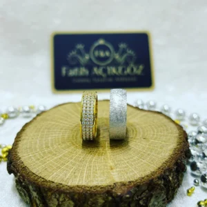 El Mıhlaması Gümüş Alyans Set