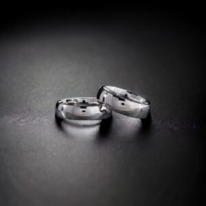 6mm Klasik Bombe Çift Gümüş Alyans