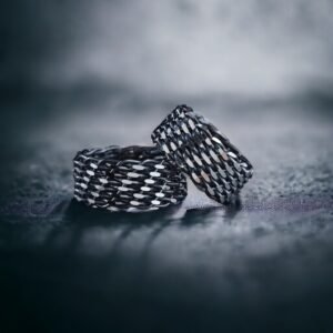 Örgü Sepet Çift Gümüş Alyans