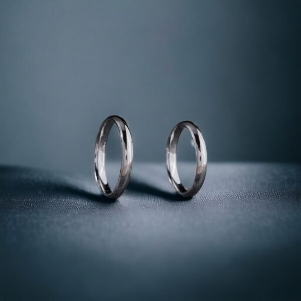 3mm Klasik Gümüş Çift Alyans