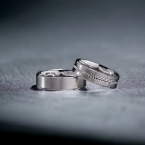 Klasik Gümüş Çift Alyans