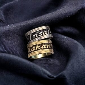 Bay Bayan İsimli Gümüş Alyans