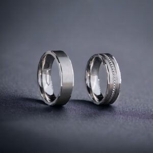 Klasik Gümüş Çift Alyans