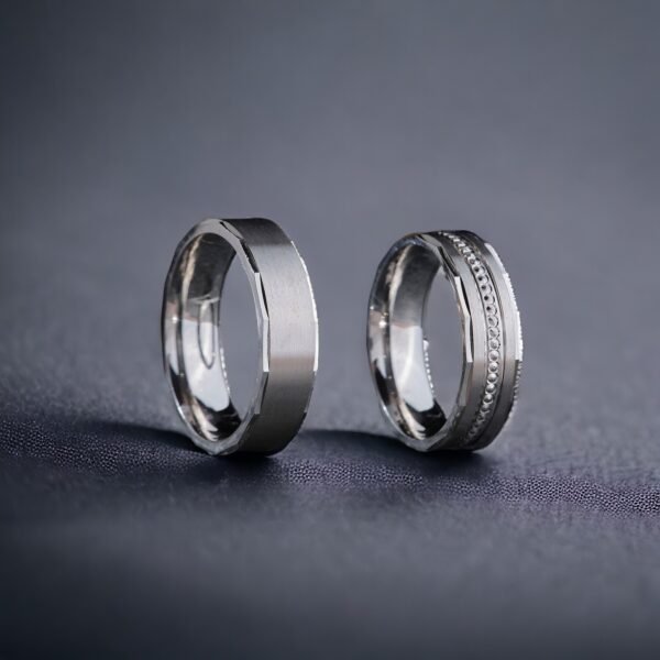 Klasik Gümüş Çift Alyans