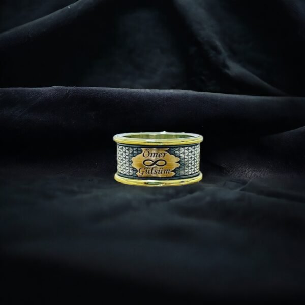 Sonsuzluk - İsimli Gümüş Alyans