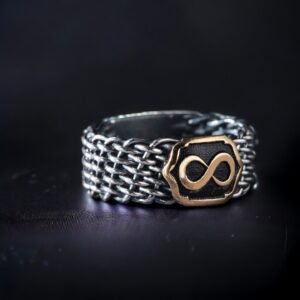 Sonsuzluk Örgü Gümüş Alyans