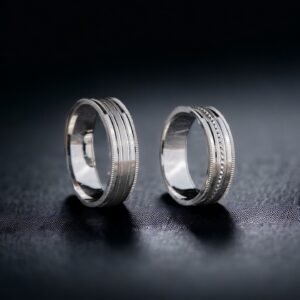 Eşlere Özel Gümüş Çift Alyans