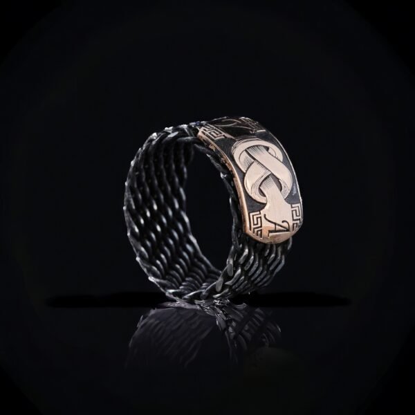 Örgü Sepet Gümüş Alyans