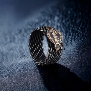 İsimli Örgü Gümüş Alyans