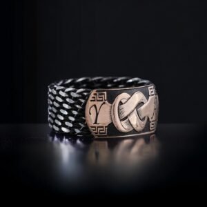 Örgü Sepet Gümüş Alyans