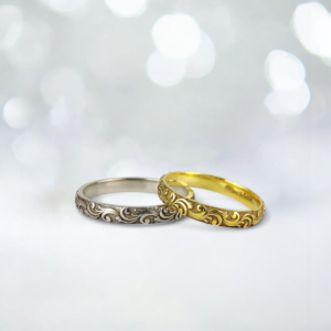 3 mm Motifli Çift Alyans