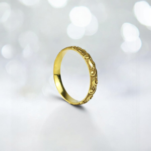 3 mm Motifli Çift Alyans