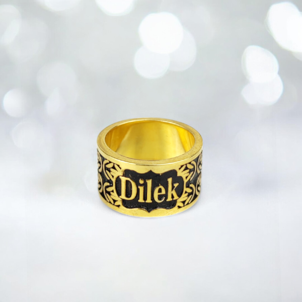 İsimli Gümüş Bayan Alyans